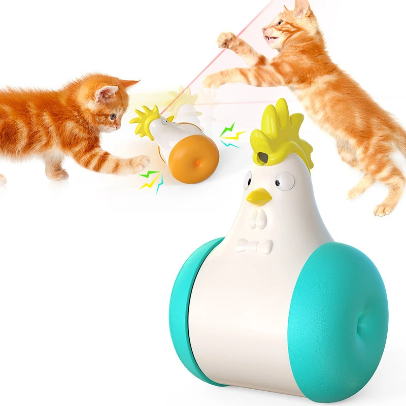 

New Electric Voice Tumbler Laser Cat Stick Kitten Kitten Blue Cat Accompany Toy