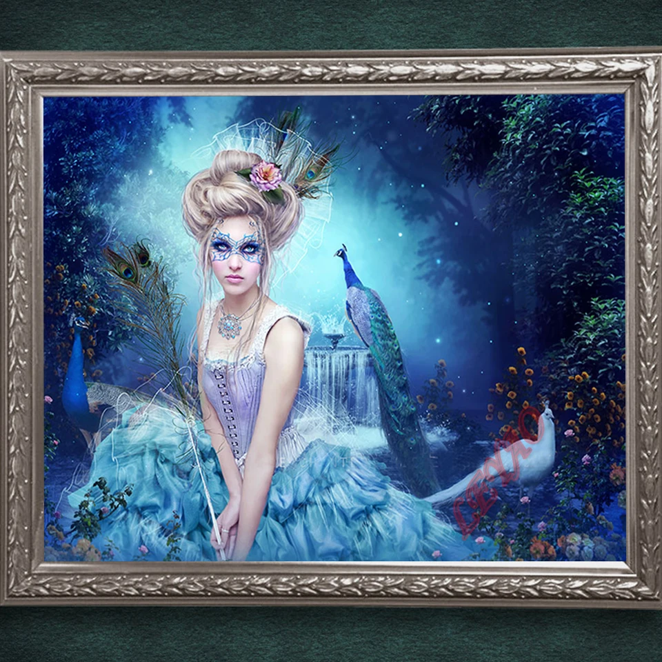 

Алмазная живопись, Новое поступление, полная Алмазная вышивка, мозаика, наборы для вышивки крестиком, павлин, красота, фантазия, сказочное и...