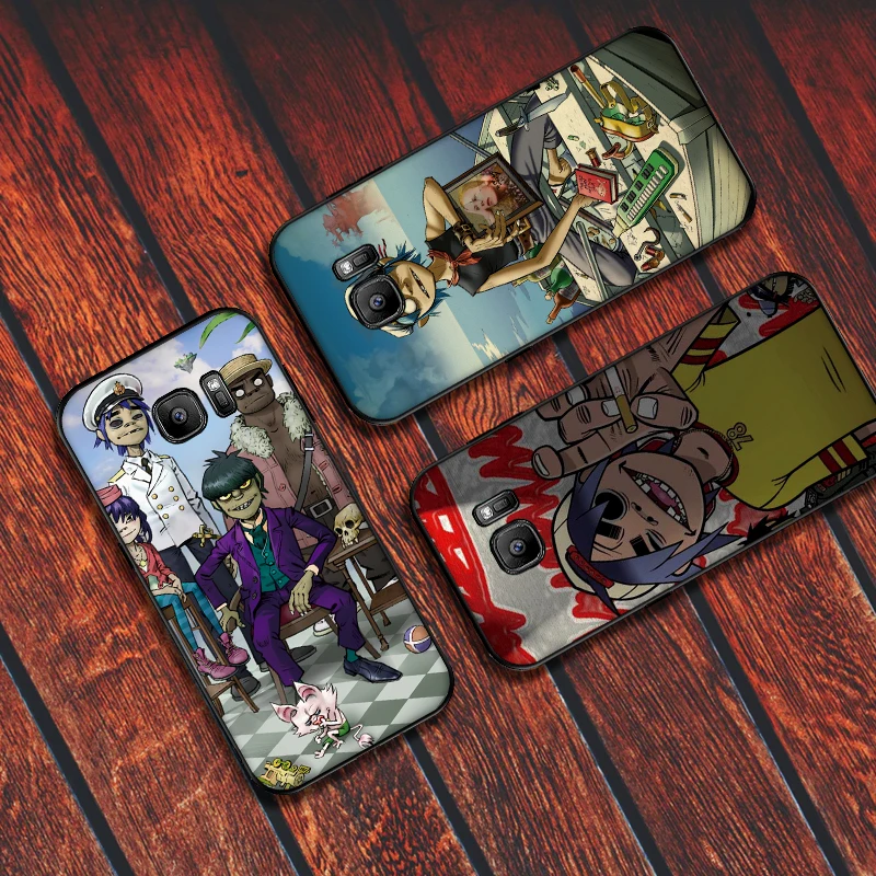 Gorillaz Группа мягкий силиконовый чехол для телефона Samsung Galaxy S6 S8 край S7 S9 плюс S10 S10E
