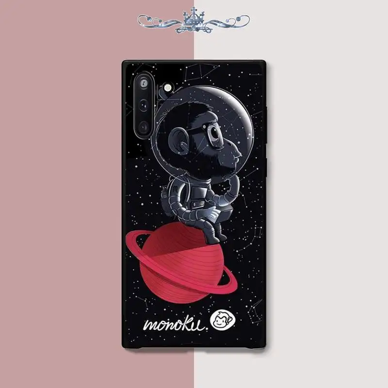 Силиконовый чехол для телефона с космосом луной астронавтом Samsung Galaxy J2 J3 J4 Plus J5 Prime