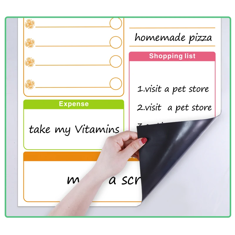 Магнитная белая доска календарь еженедельно для планирования расписания