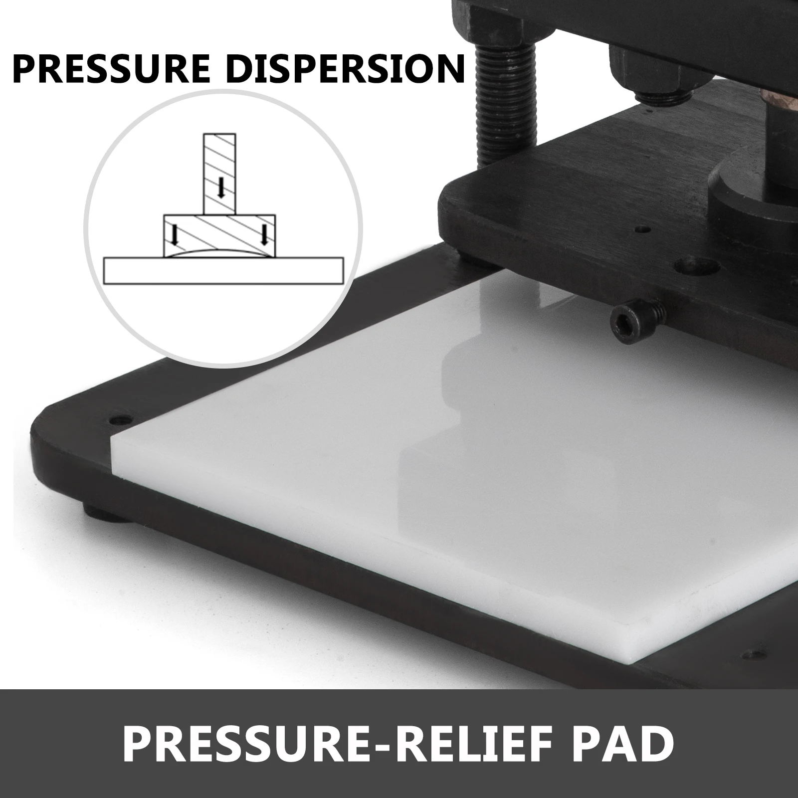 VEVOR-cortador de cuero con placa superior de 200X140 MM, troquel Manual duradero, m&aacute;quina de grabado en relieve de rodamiento de agujas para papel de PVC-2