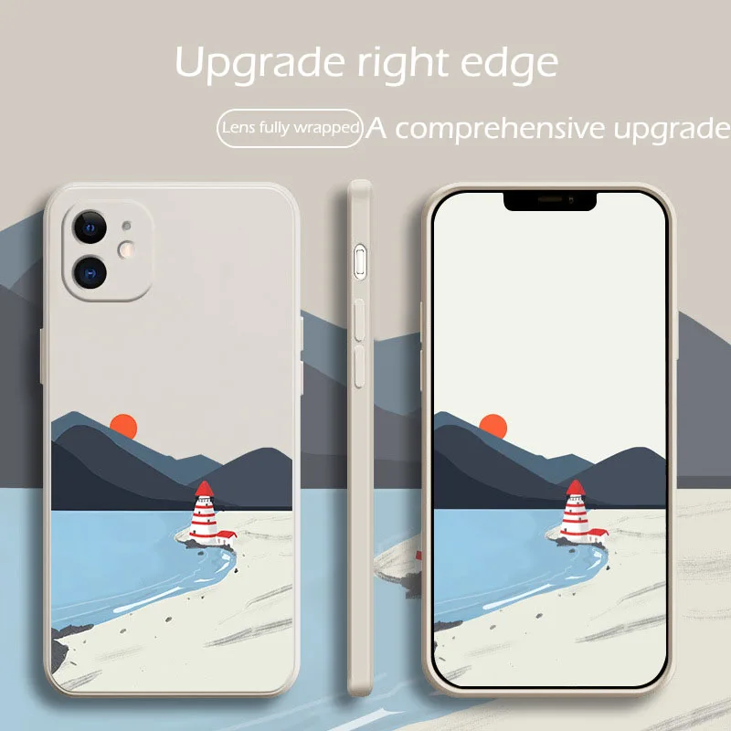 

Apply Oneplus 9Pro 8T 7 7Pro 9R 8Pro Mobile Phone Case Anti-fall Cover Straight Edge Silica Gel 1+7T Full Pack 6T Fine Hole