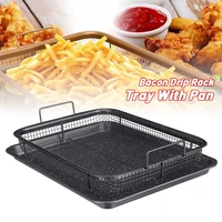 stainless steel marble pan oil skillet copper non stick baking pan chips basket baking pan mesh grill cooking tools household