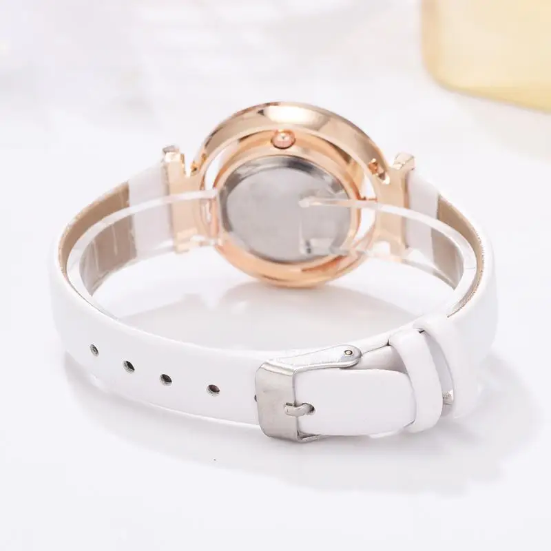 2019 новые модные часы классические простые женские Pu ремешок Женские кварцевые