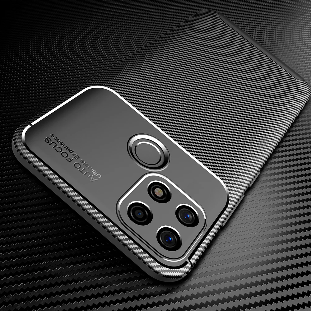 A15 противоударный карбоновый чехол для OPPO силиконовый ТПУ A 15 телефона мягкий