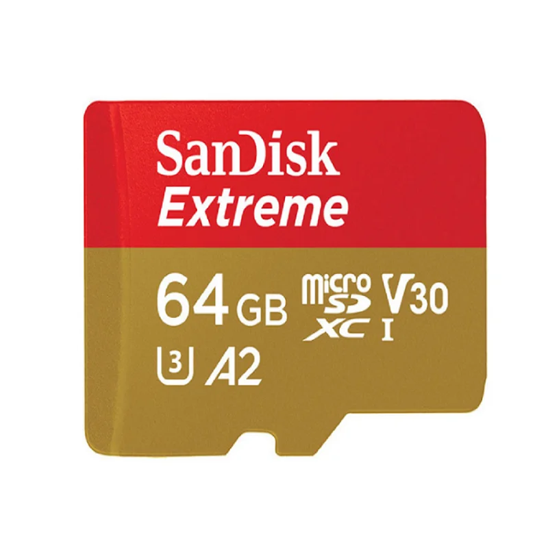 

Micro карта памяти SanDisk Extreme A2 64 Гб 128 ГБ 256 ГБ 512 ГБ U3 V30 160 МБ/с. Class10