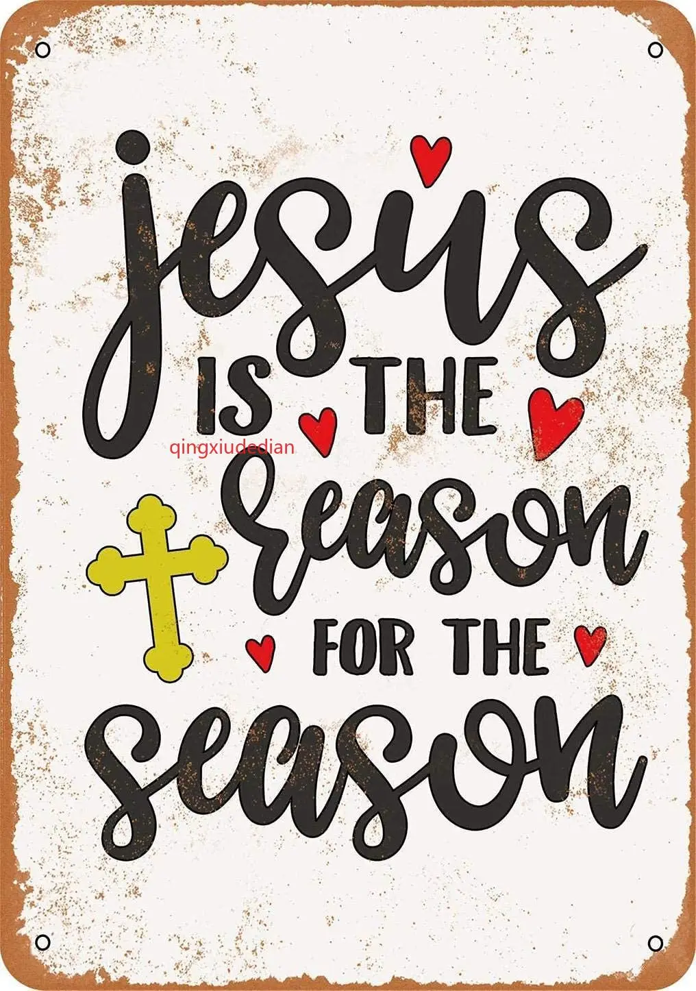 Винтажный металлический знак syplog с изображением Иисуса является причиной сезона, ретро-постер, Настенный декор для кухни, бара, паба