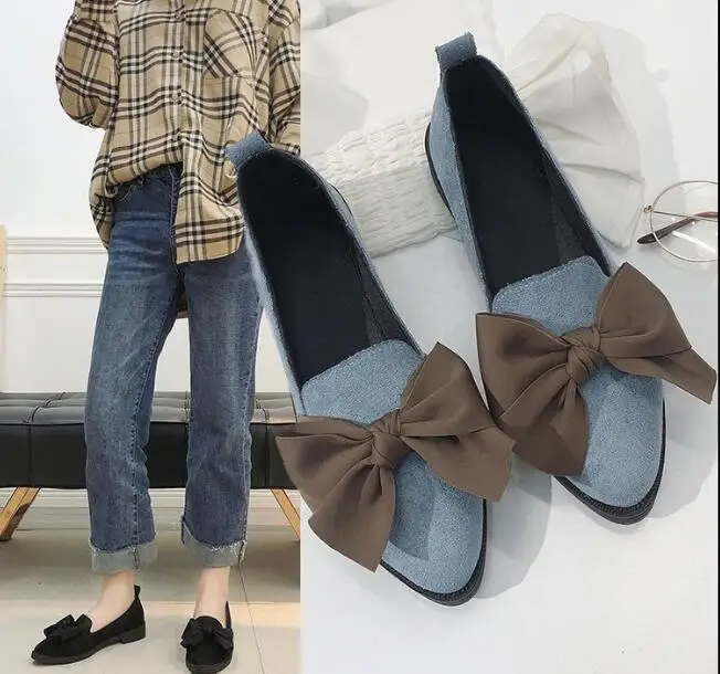 Туфли лодочки женские из флока заостренный носок квадратный каблук однотонные