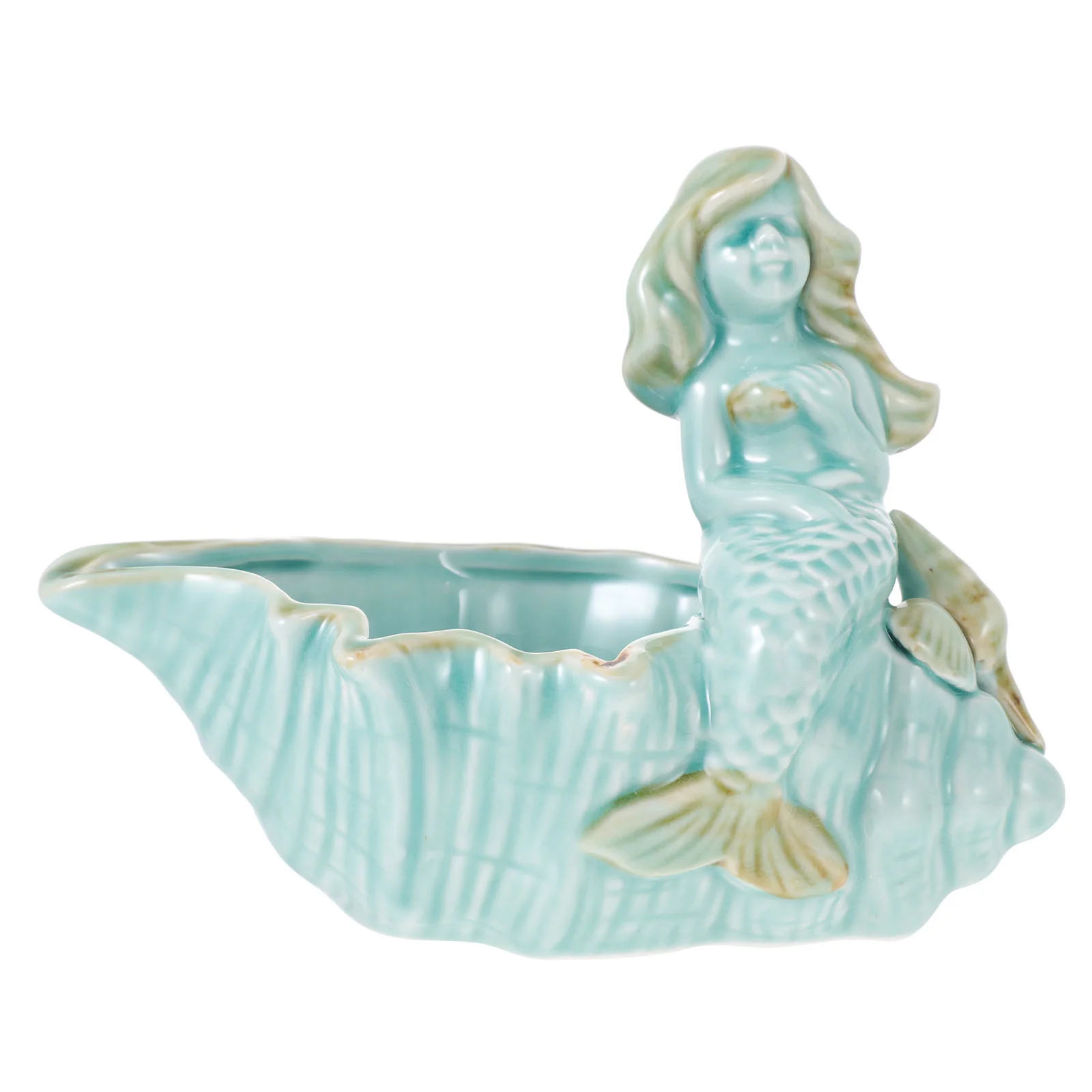 

1pc Novel Flower Planter Ceramic Flowerpot Succulent Plant Container Flower Pot