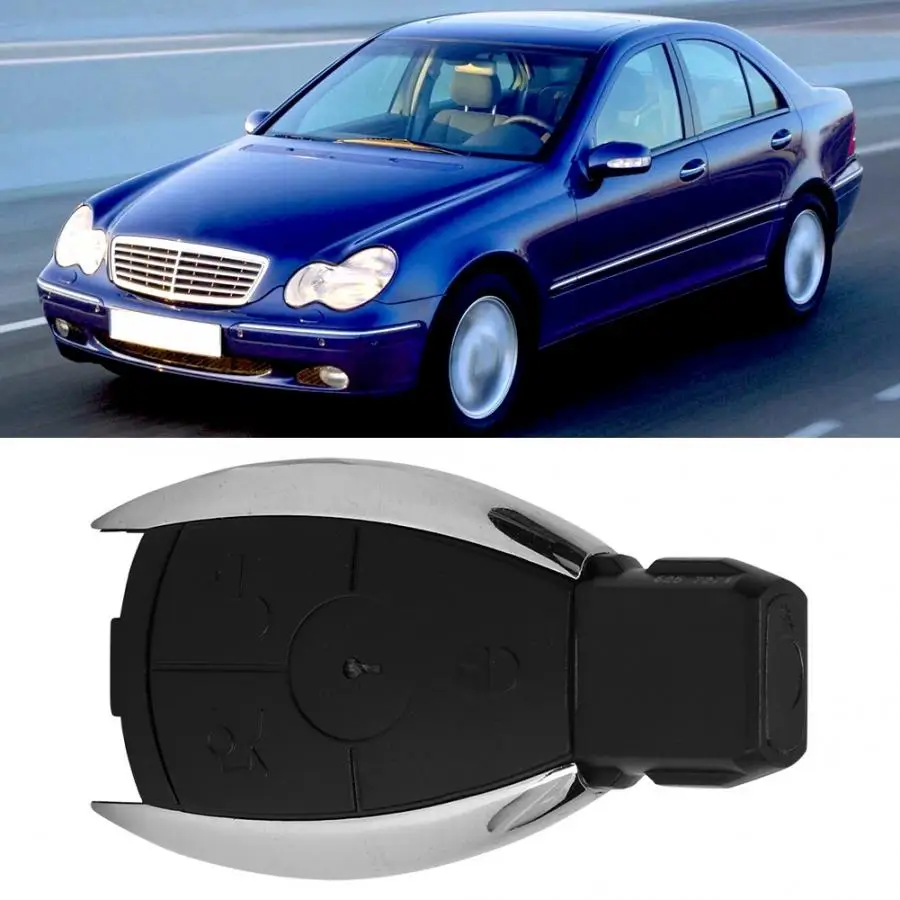 Чехол с 3 кнопками для дистанционного ключа чехол Mercedes Benz W203 W204 W211 автомобильные