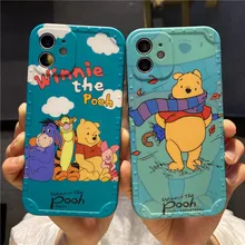 Novelty Winnie Pooh Piglet IPhone Cases Hard TPU Anime Cute Protection Smartphone Dustproof Fundas