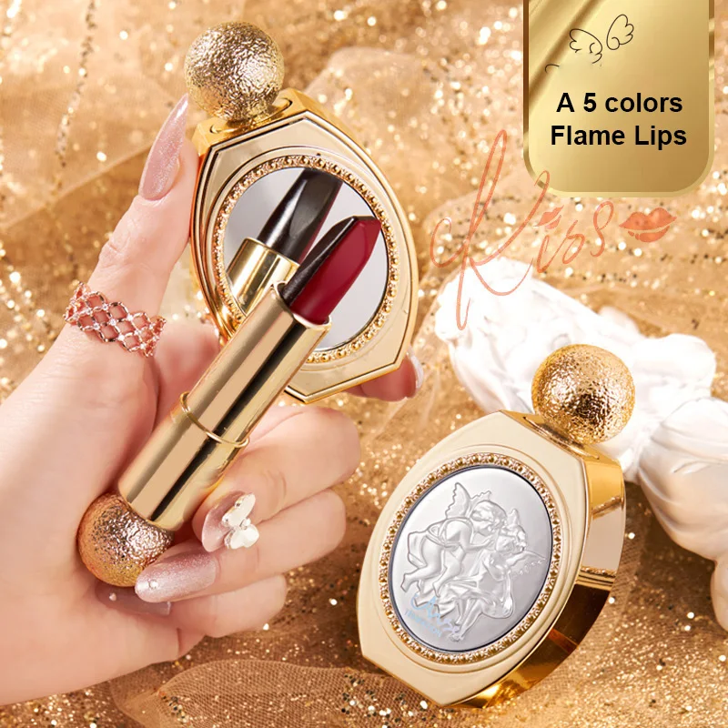 

5 In 1 Matte Silky Lipstick Moisturizing Long-lasting Waterproof Multicolor Non-stick Cup Sexy Red Lip Makeup Lipstick TSLM1