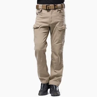 ix7 mens tactical cargo pants elastic multi pocket outdoor casual pants cotton military army combat trousers sweatpants
