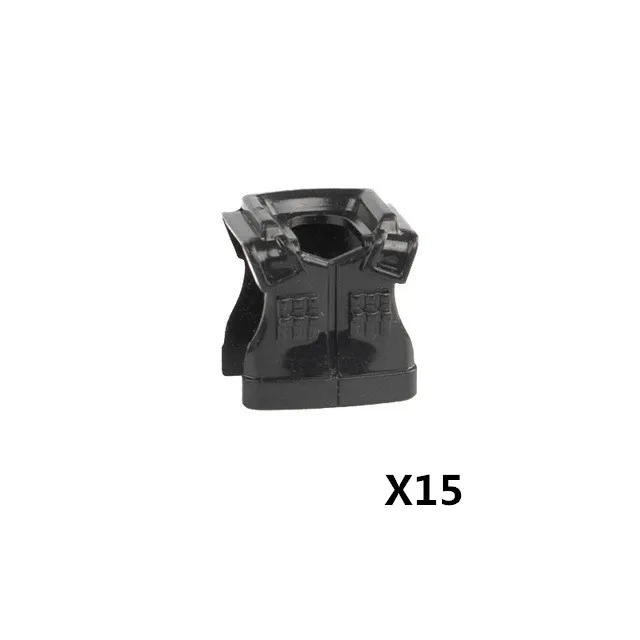 J-Vest-15pcs WW2 тактический жилет строительные блоки военный игрушечное оружие армия MOC солдаты фигурки тела Броня руки полиция кирпичи игрушки C127 - Цвет: J-Vest-15pcs
