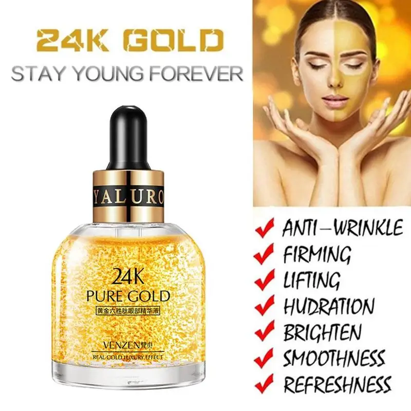 

24K Gold Face Serum Hyaluronic Acid Serum Moisturizer Day Creams Cream Anti Anti Essence Aging 30Ml Acne Art Whiten N0V2