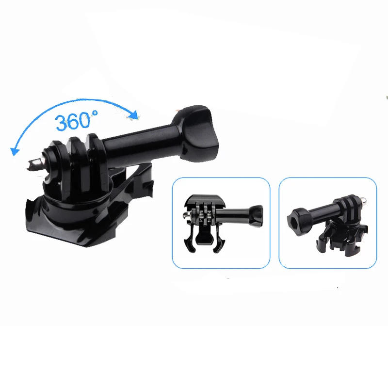 

360 градусов Поворот пряжки базовые крепления поверхностный Адаптер для GoPro Hero 4 3 + для Xiaomi Yi аксессуары