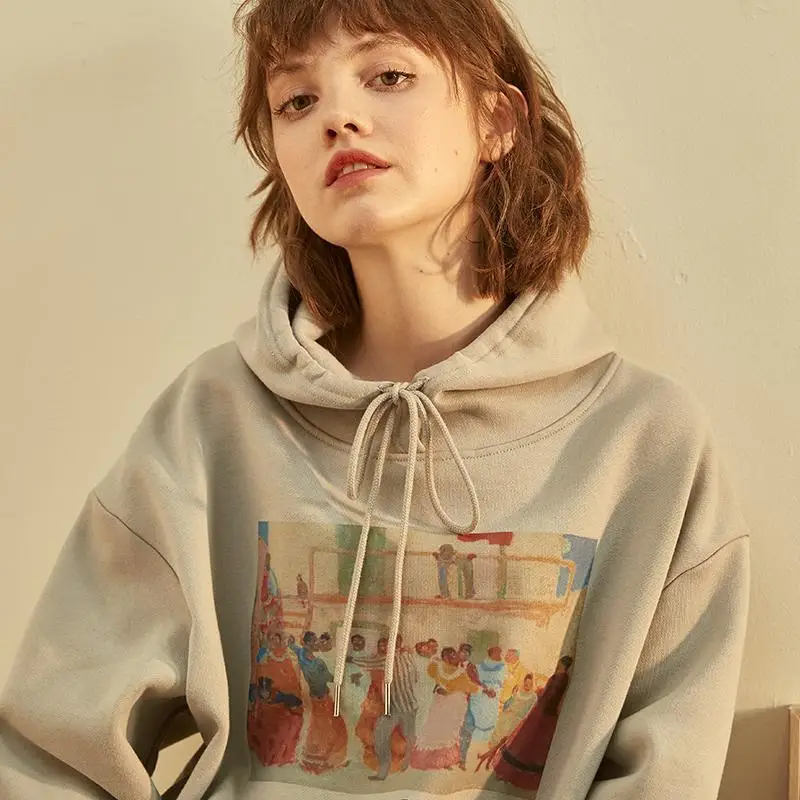 Hoodies Women Pullover Sweatshirts 2020 Hooded Sweatshirt Women Spring and Autumn Loose Harajuku Sweetshirts