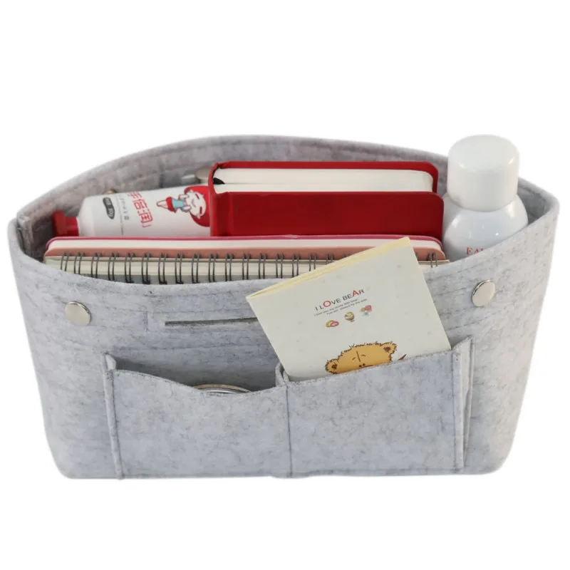 Модная Повседневная лаконичная сумка-Органайзер войлочная сумка с несколькими