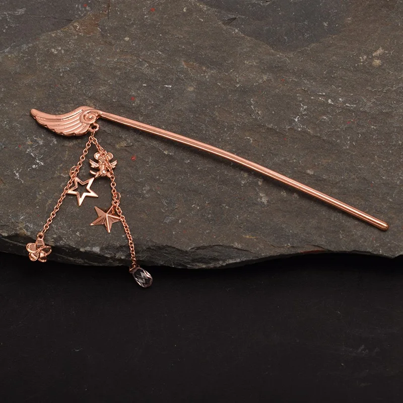 Милые женские палочки для волос кулон Kanzashi шпилька головной убор