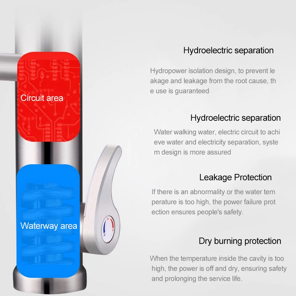 Электрический Мгновенный водонагреватель цифровой Интеллектуальный смеситель