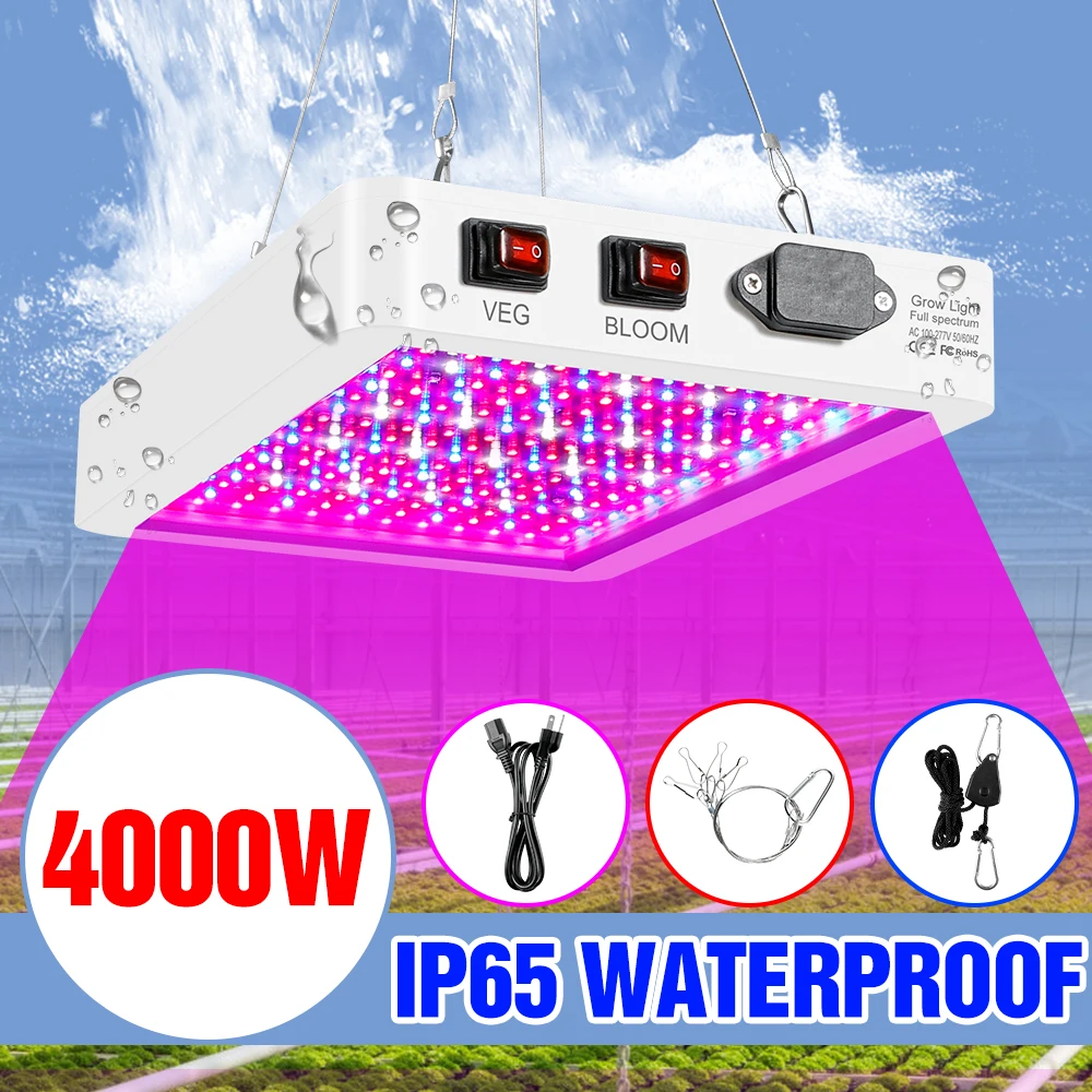 

LED Full Spectrum Grow Light Quantum Board Phytolamp For Plants 4000W 5000W Phyto Growth Bulb Greenhouse Grow Box Seedling Lamp