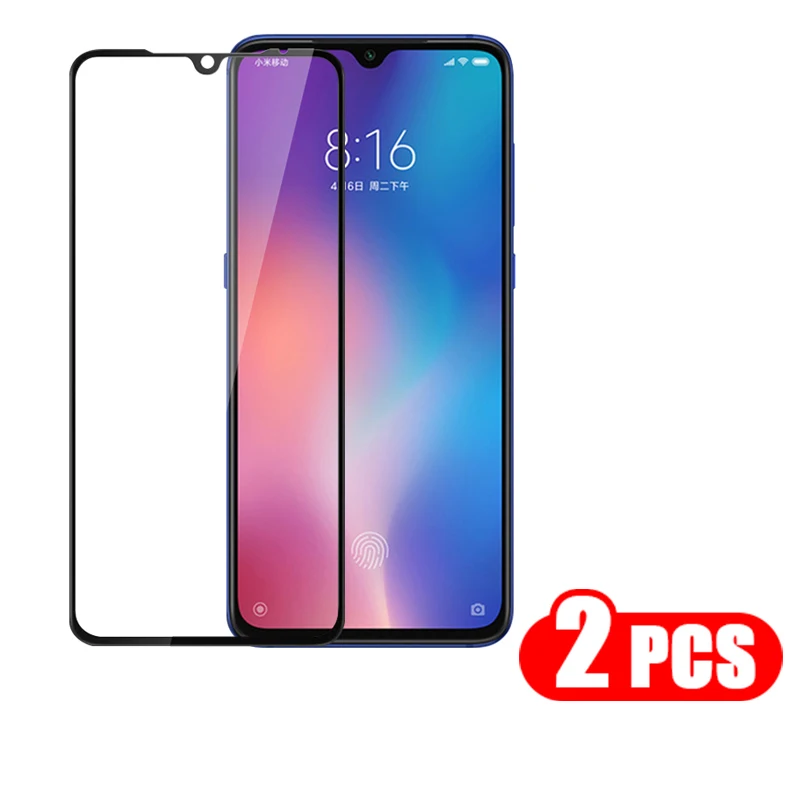 2 шт. Защитная пленка для экрана Xiaomi Mi 9 Pro 9se CC9 CC9e полное покрытие A3 9T закаленное