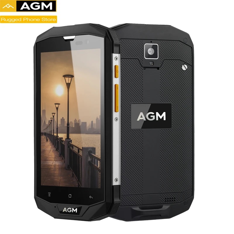 AGM A8 смартфон с 5 дюймовым дисплеем ОЗУ 3 ГБ ПЗУ 32 13 МП 4050 мАч Android 7 0|Смартфоны| |