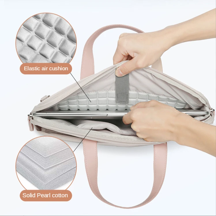 Women Portable Shockproof Laptop Briefcases Computer Bag Business Document Tote Ladies Handbag Messenger Pouch Accessories Stuff