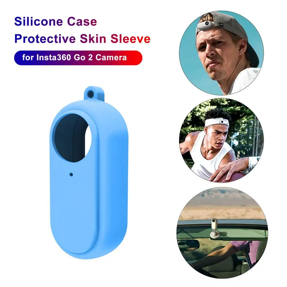 

For Insta 360 Go 2 Protective Silicone Case Soft and Durable Cover Anti-Scratch Dust-Proof Insta360 Go 2 Action Camera Accessory
