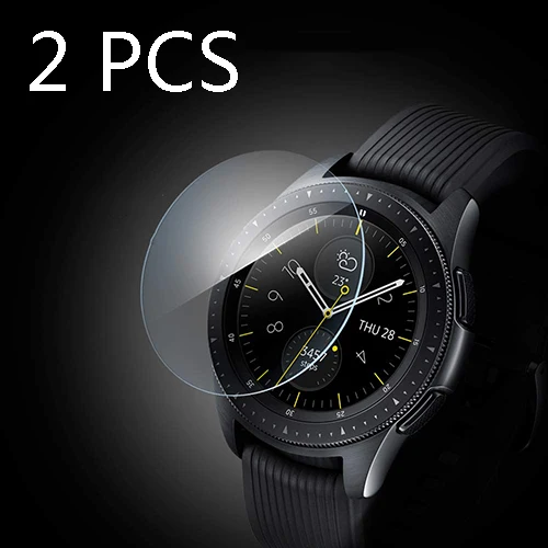 Cover for Samsung Gear S3 frontier Classic Clear Protective Film for Samsung Galaxy Watch 42MM 46MM Tempered Glass Screen - Цвет: 2 PCS