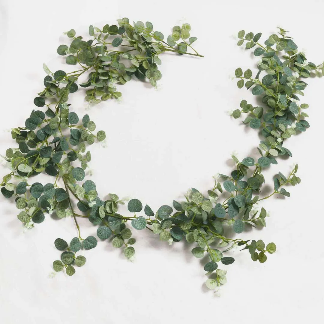 

Hanging Eucalyptus Garland Artificial Hanging Flower Vine Ivy Artificial Plants Home Decor Party Wedding Props Decor