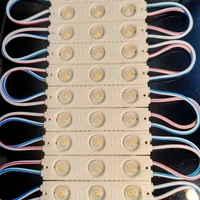 10pcslot new 2835 3led injection led module 12v with lens waterproof ip65 120degree 1 5w whiteled signshop banner