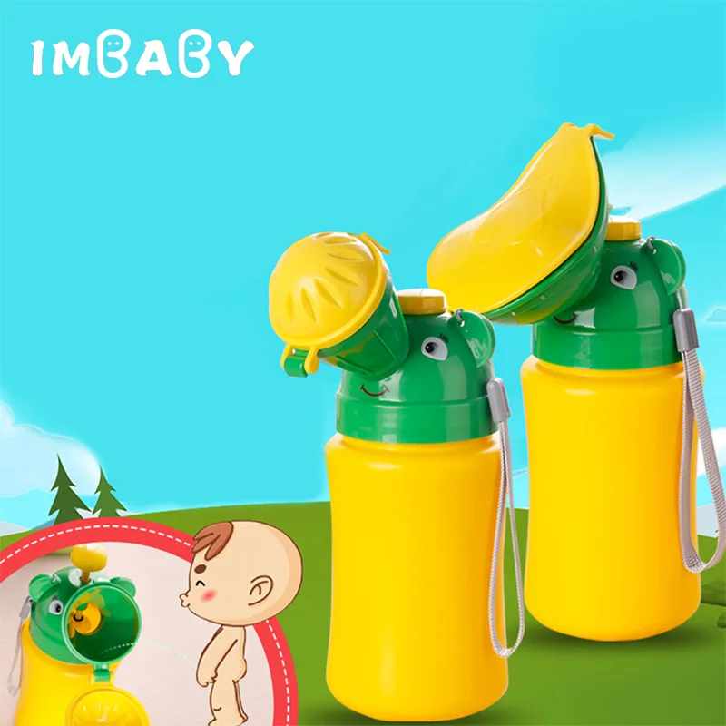 IMBABY Children's Portable Car Travel Urinals Male Baby Girl Baby Urinal Portable Chamber Pot Child Toilet Trainer  Baby urinal