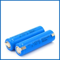 new 100 original high capacity aa 800mah vr2 14500 batteries li ion 3 7v rechargeable battery with welding