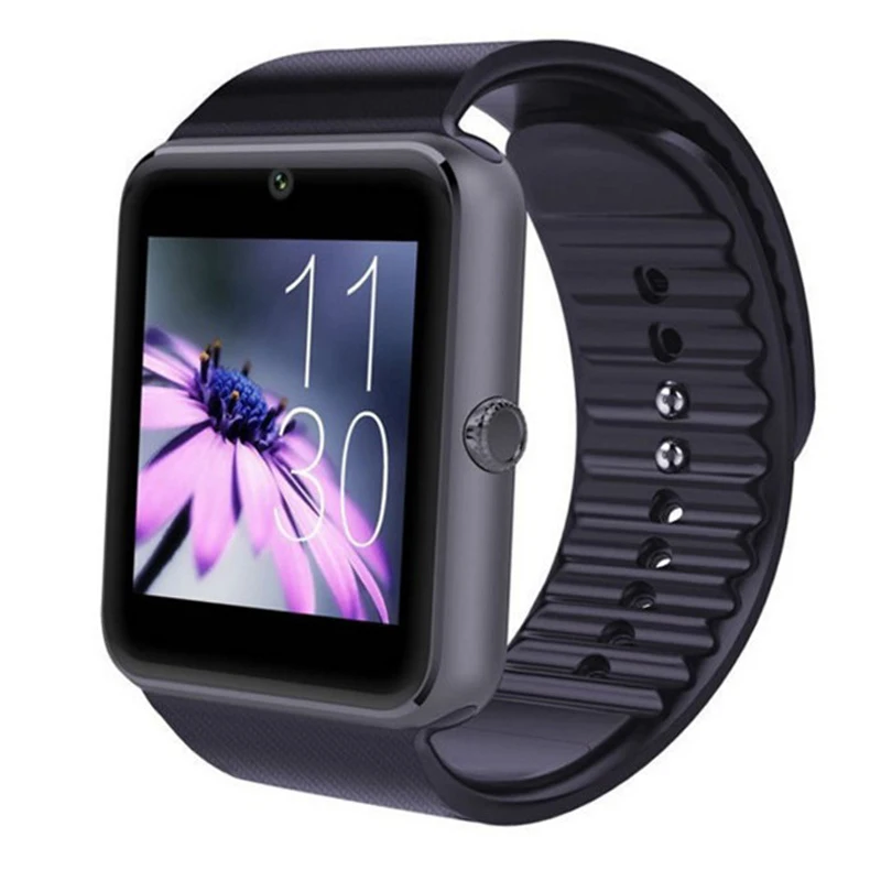 Bluetooth GT08 Смарт часы сенсорный Экран большая батарея часов Поддержка TF сим карты