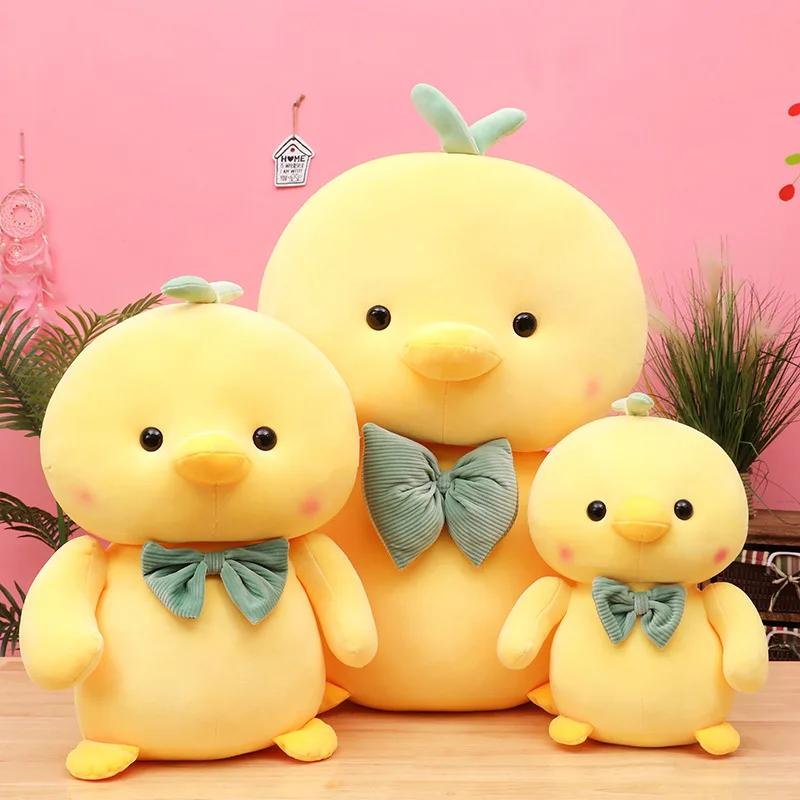 

Zqswkl 35/55 см кукла желтая курица мягкие милые животные мягкие игрушки для детей кроватка Спящая девочка подарок на день рождения плюшевая игр...