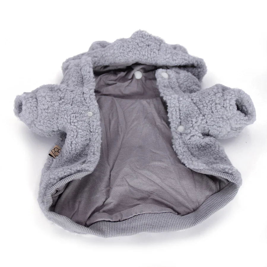 Winter Dog Clothes Hoodies Pet Puppy Dog Coat Autumn Pink Cotton Thick Clothes For Small Medium Dog Clothing