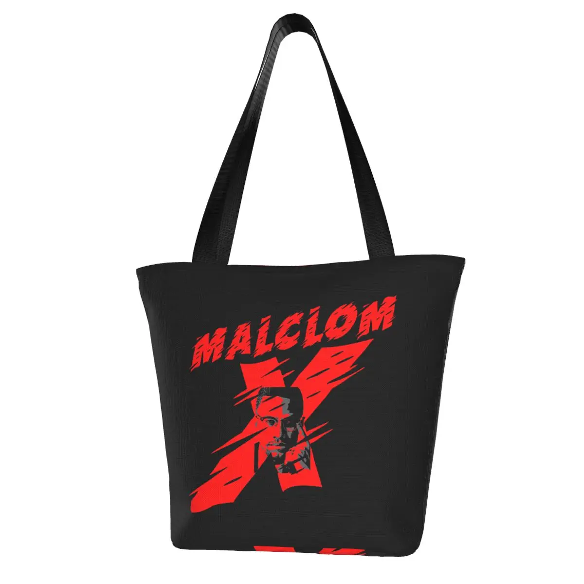 MALCOM X RED Shopping Bag Aesthetic Cloth Outdoor Handbag Female Fashion Bags