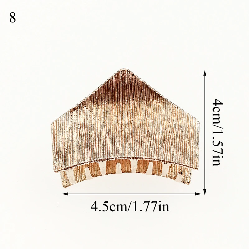 Женская заколка для волос металлическая с геометрическим узором 2019| |