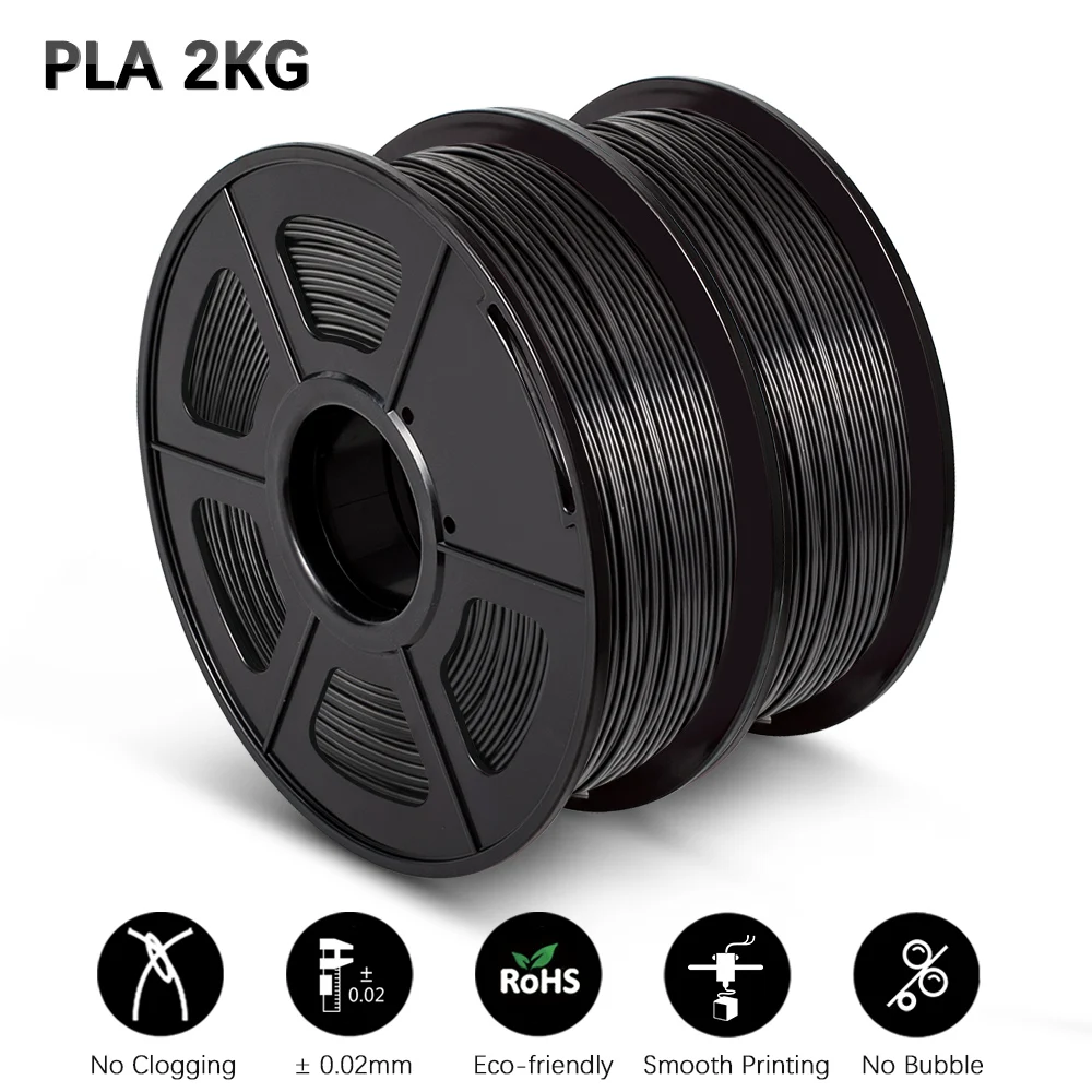 Филамент JAYO для 3D принтера PETG PLA PLUS ABS 1 75 мм 2 кг Многоцветный Пластиковый