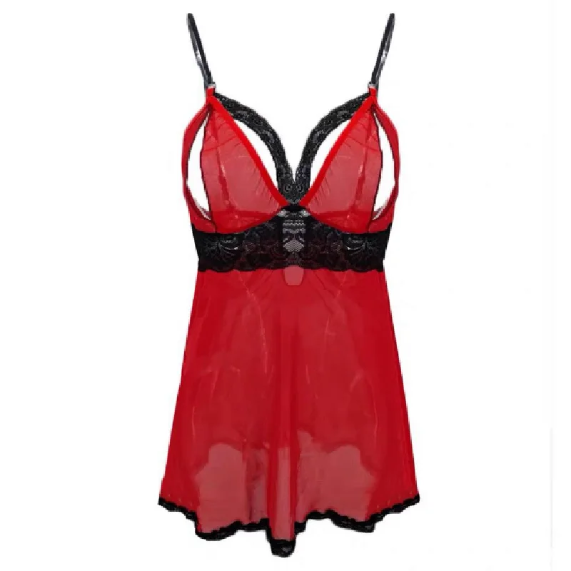 Сексуальное Женское ночное платье нижнее белье для взрослых с V-образным вырезом