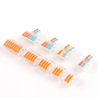 minitype wire connectors universal compact wiring cable push in conductor small terminal block cable splitter led light conector