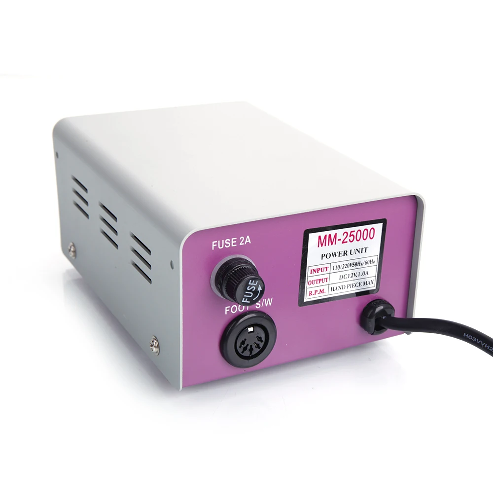 

Professional Glazing Machine Electric Drill Nail Art Manicure Pedicure Purple & Gray Nail Art Tools