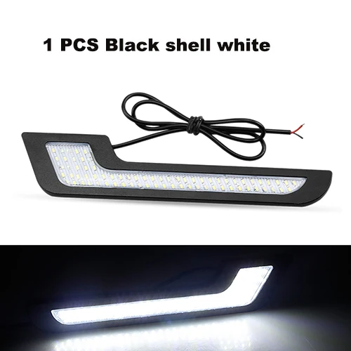1PCS CARLITS Автомобильный светодиодный DRL Габаритные огни Светодиодные ленты лампы для передних автомобильных Водонепроницаемый 12V 6ВТ стайлинга автомобилей автомобильных противотуманных фарах светильник Приглашаем посетить наших заказчиков выставку CJ - Цвет: 1PCS