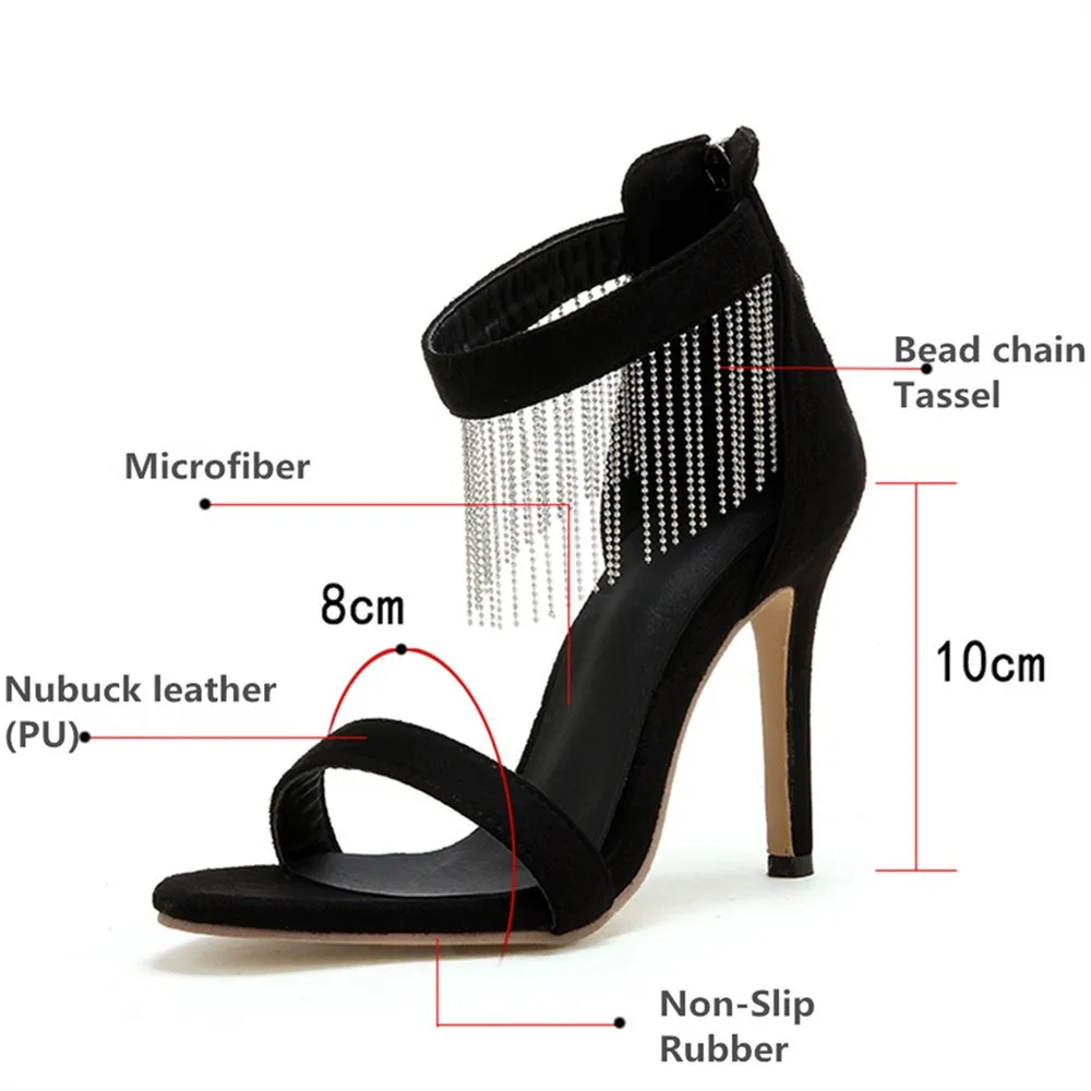 Insicre/Новинка женская обувь босоножки на тонком высоком каблуке Модные Цветные