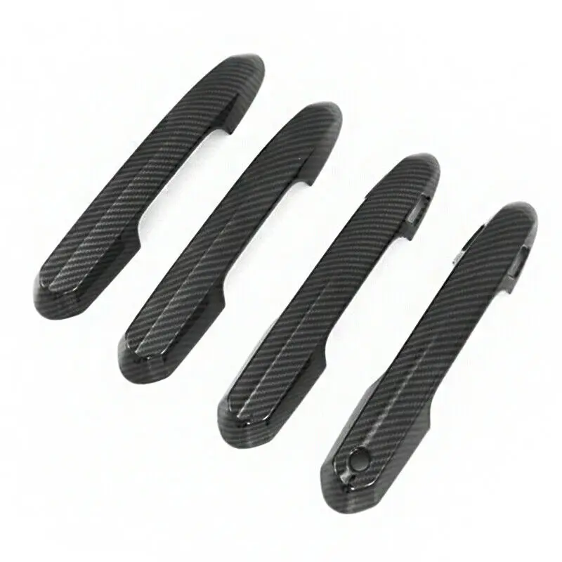 Бесключевая крышка ручки Прочный для 2019 Toyota RAV4 с 4 шт углеродного волокна |