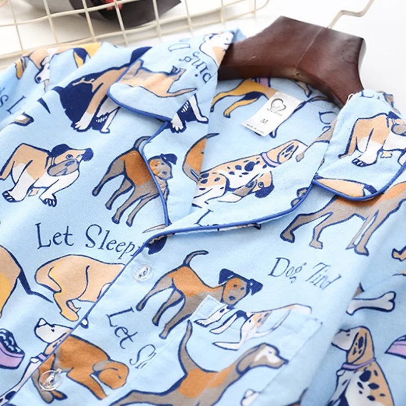 

Cute white bear 100% brushed cotton men pajama sets Autumn Casual fashion animal sleepwear men homewear sexy pijamas mujer