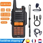 Портативная CB-радиостанция Baofeng UV-9R PLUS, 10 Вт, водонепроницаемая рация UV9R, VHF, UHF, Любительский любительский радиопередатчик, 50 км, UV 9R