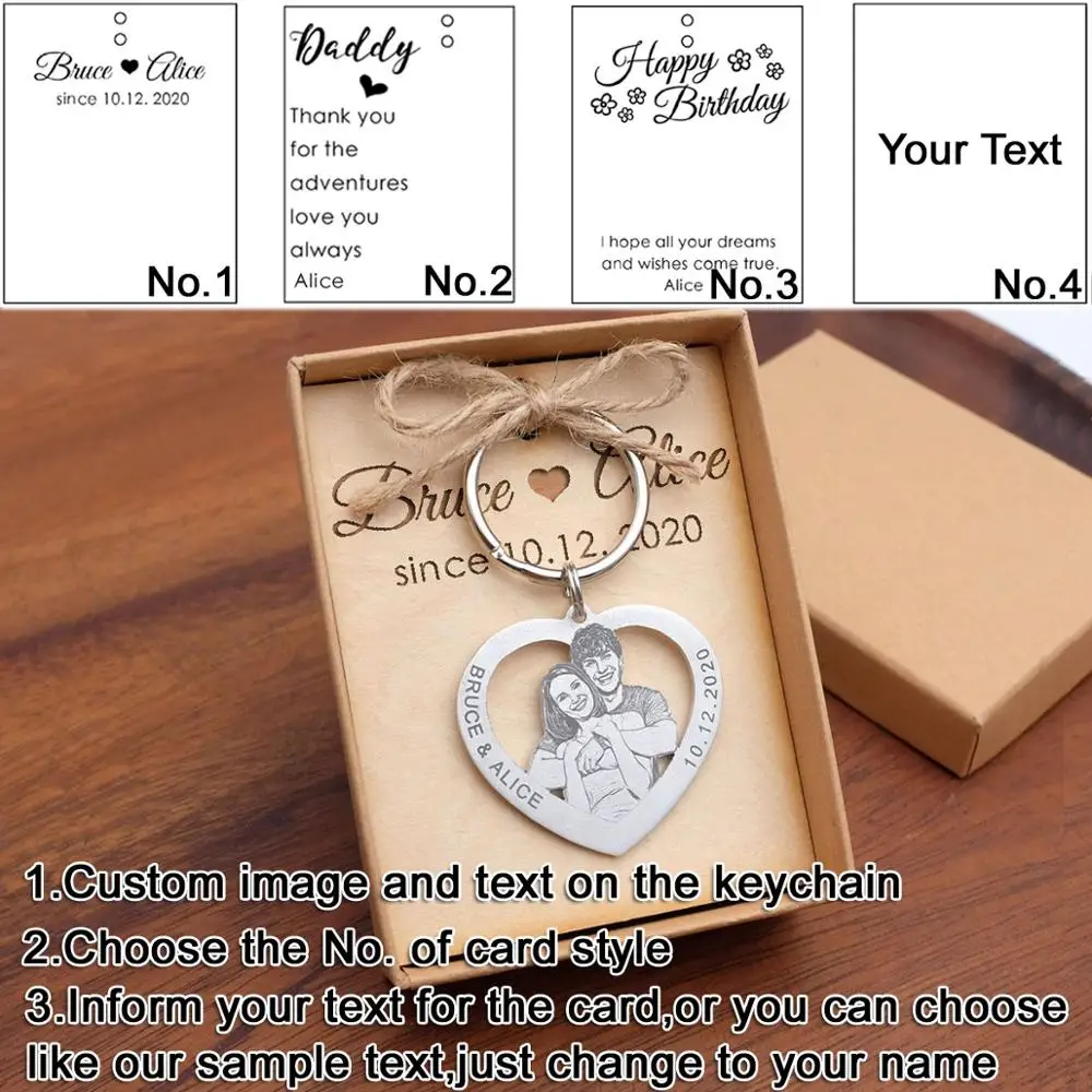 

Personalized Keychain,Custom Photo Keychain,Couples Keychain,Picture Keyring,Husband Gift,Gift for Him